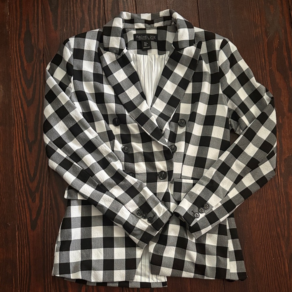 Rachel Zoe Checkered Blazer